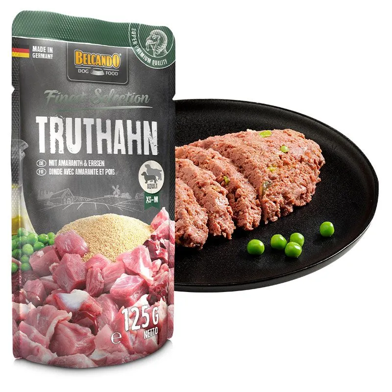 Dinde avec amarante et petit pois 125GR